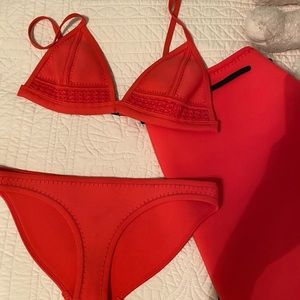 TRIANGL Red Bikini Set